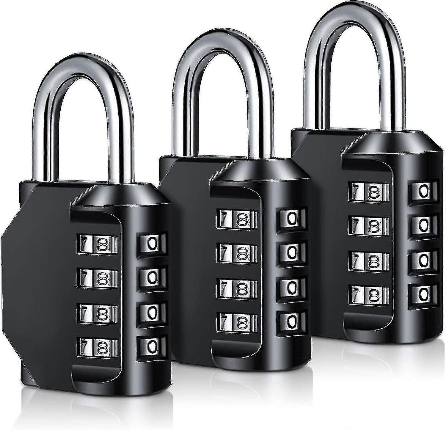 Combination Padlock Heavy Duty Locks - 4-digit Weatherproof Combination Lock