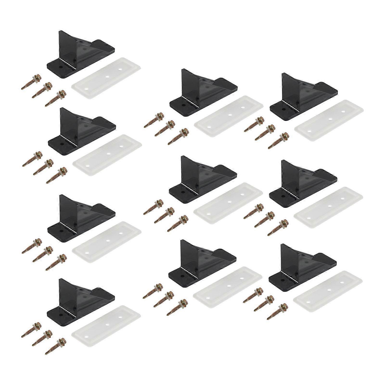 10Pcs Generic Snow Guards Easy to Use Practical Accessories for Roofing Black