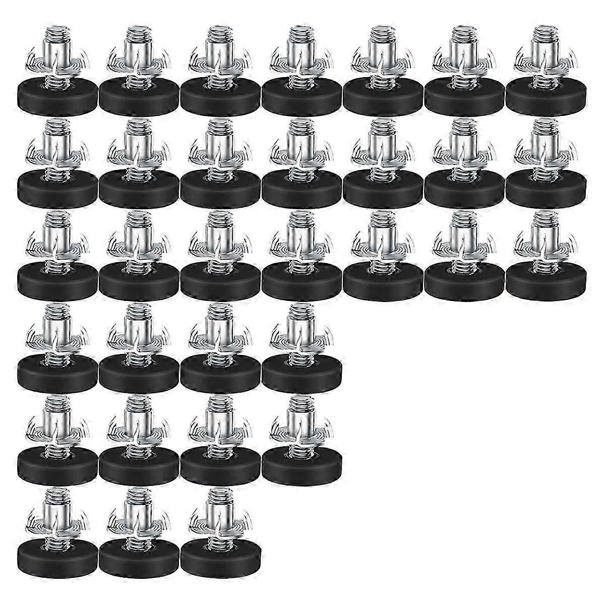 32 قطعة M6 الموضوع قابل للتعديل الأثاث المستوي المسمار في قدم كرسي قابل للتعديل الأثاث قدم الساق مستويات