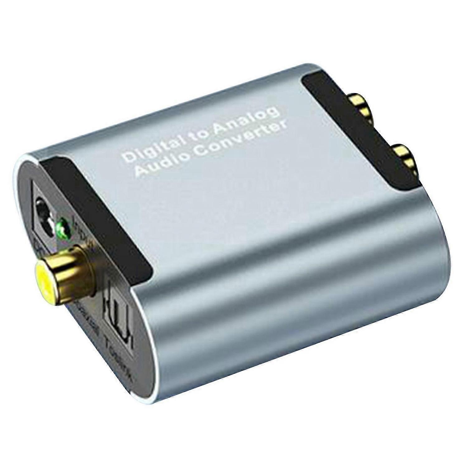 Audio Decoder Converter Coaxial Optical Fiber Digital Audio to Analog 3.5 L/R RCA SPDIF Stereo Ampl