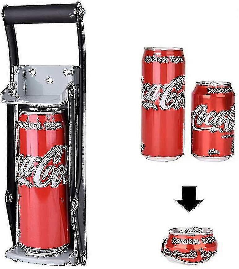 Can Crusher Bottle Opener- 500ml Heavy Duty 16oz 2 In 1 Crushes Soda Cans Zzj