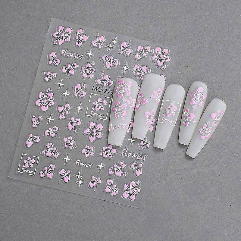 Flower Shape Nail Sticker Enhancement Adhesive 5D Stereoscopic Personality Nail Salon DIY Nail Enthusiasts And Manicurists