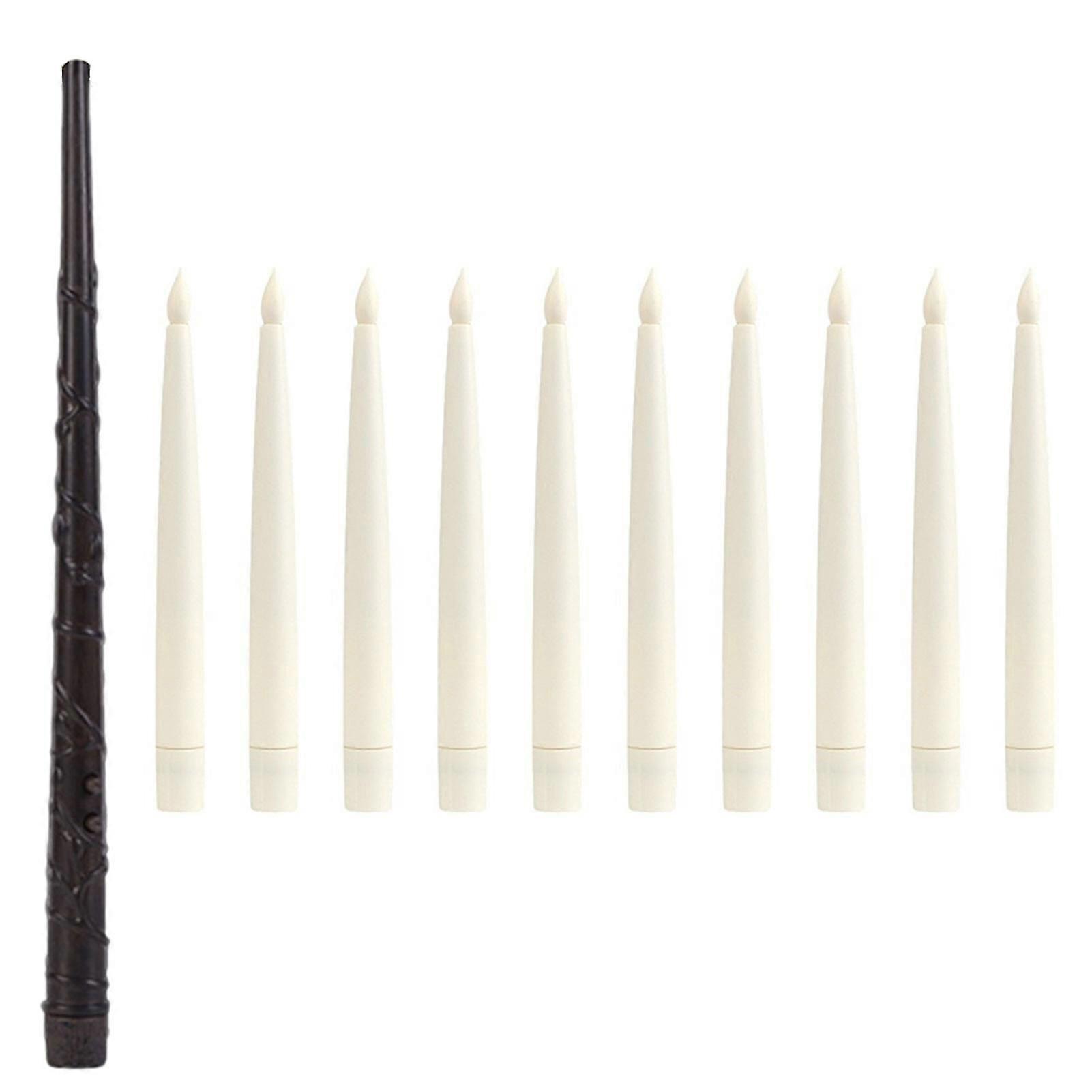 LED Floating Flameless Candles with Wand Remote Waterproof Remote Control Floating Candles for Home Decor