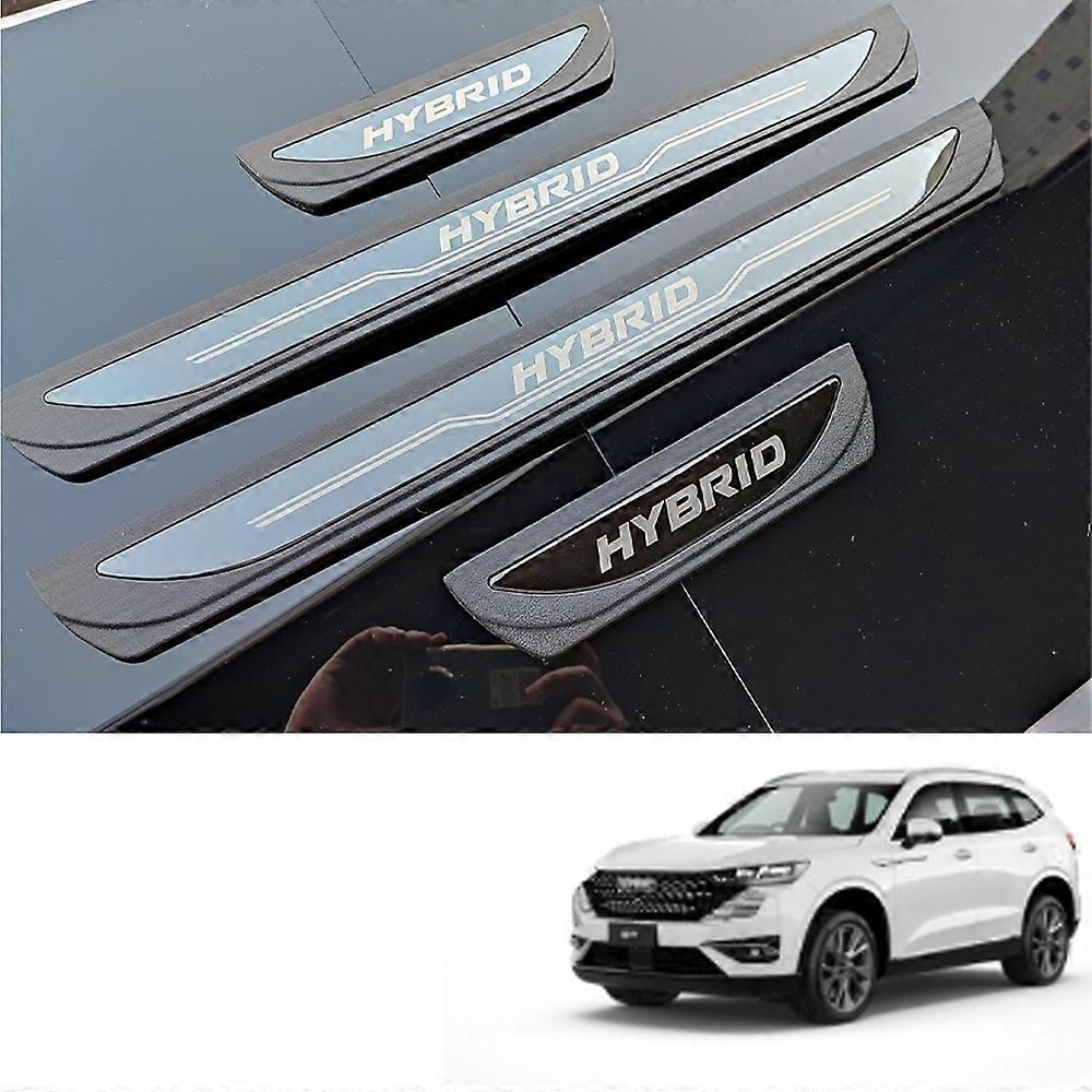 Door Sill Plate For Haval H6 Ultra Hybrid 2024 2025 Car Accessories Kick Panels Guard Scuff Cover