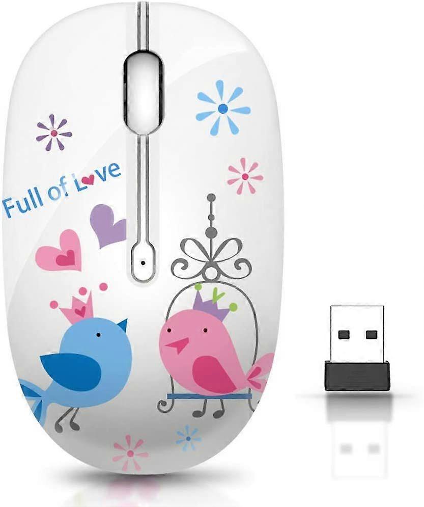 Bird Print Wireless Mouse