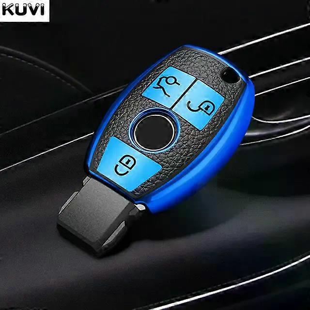 Promotion Leather TPU Car Key Case  Shell Fob For  A B C E S Class W204 W205 W212 W213 W176 GLC CLA AMG W177