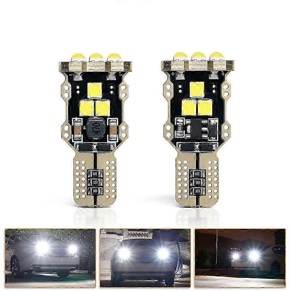 2pcs Canbus Error Free T15 W16w Led Bulb Reverse Light 3030 9smd Auto Signal Lamp Backup Tail Lamp Car Styling White 6000k 12v