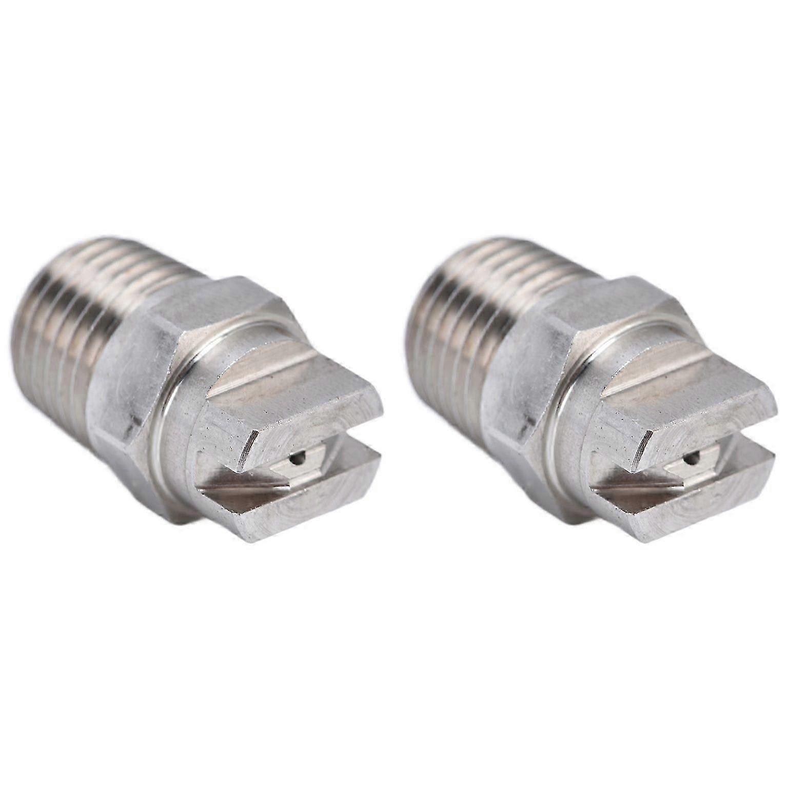 sprayer nozzle 2pcs Fan Nozzle Stainless Steel Wide Coverage Area Compact