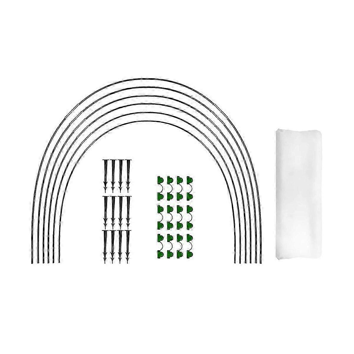 Garden Hoops for Netting, Crop Protection Hoops,Cloches for Growing Vegetables,Rust-Free Grow Tunne