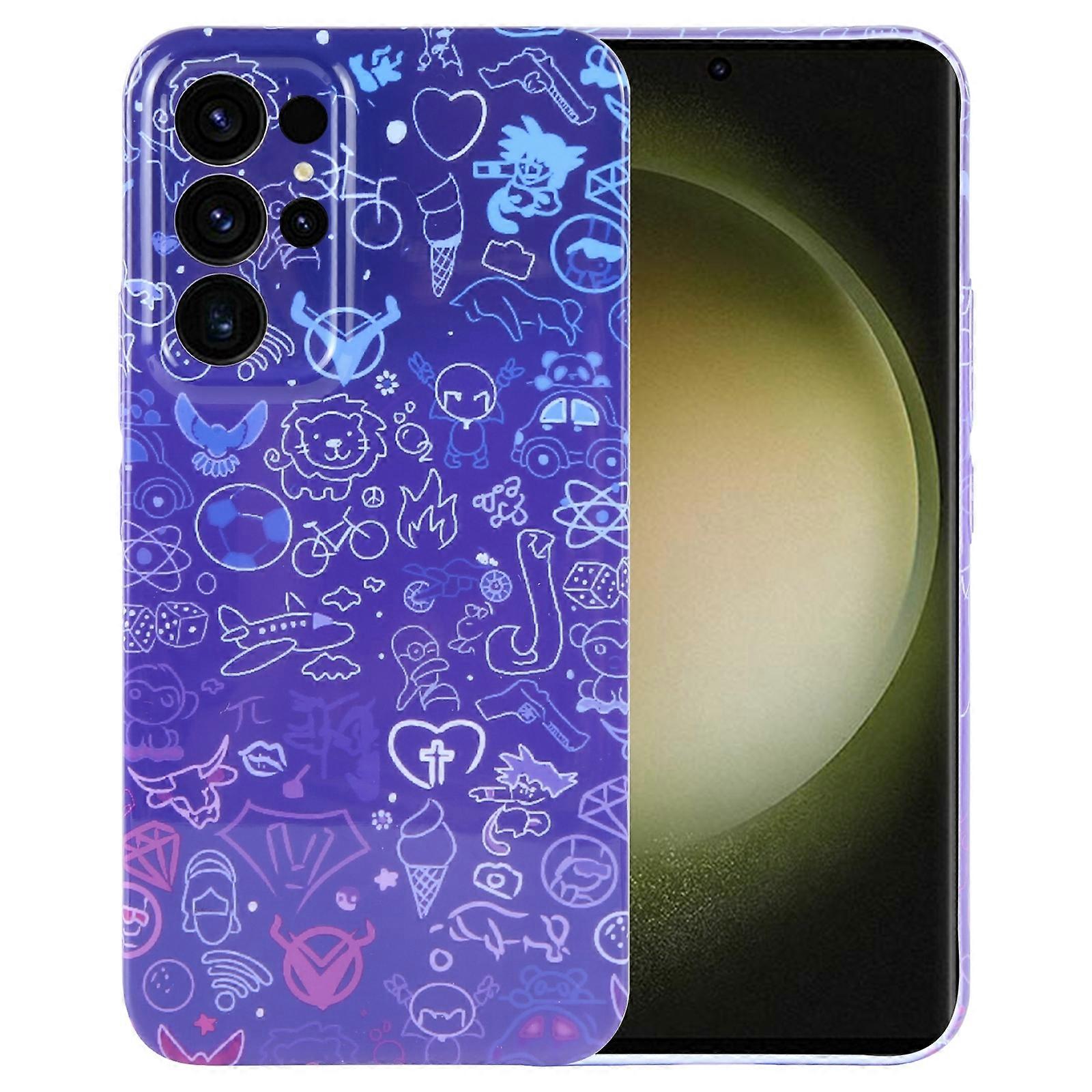 Painted Pattern Precise Hole PC Phone Case