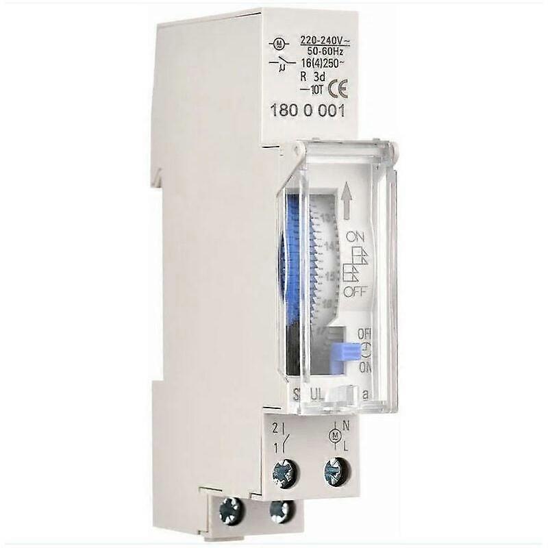 24-Hour Mechanical Timer, Rail Mounting, AC220-240V