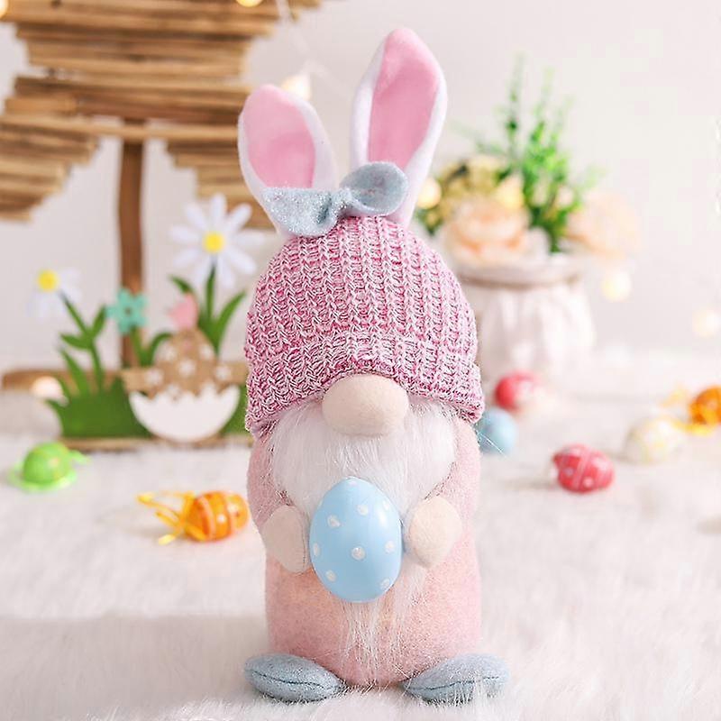 1PC Easter Gnomes Decorations Light Up Plush Easter Gifts Spring Home Table Decoration
