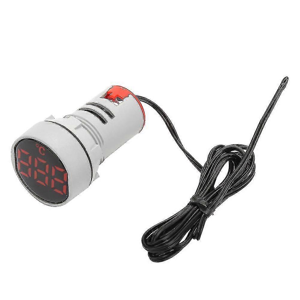 LED Digital Displayed Thermometer -20~199 AC 50~380V Temperature Indicator Light (Red)