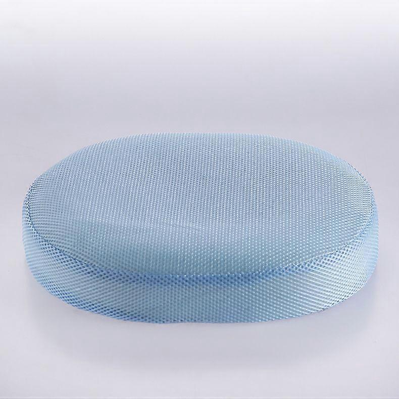 High elastic oval hip cushion 40cm*33cm*7cm  light blue