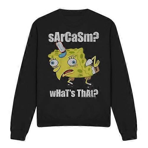 SpongeBob SquarePants Unisex Adult Sarcasm Meme Sweatshirt