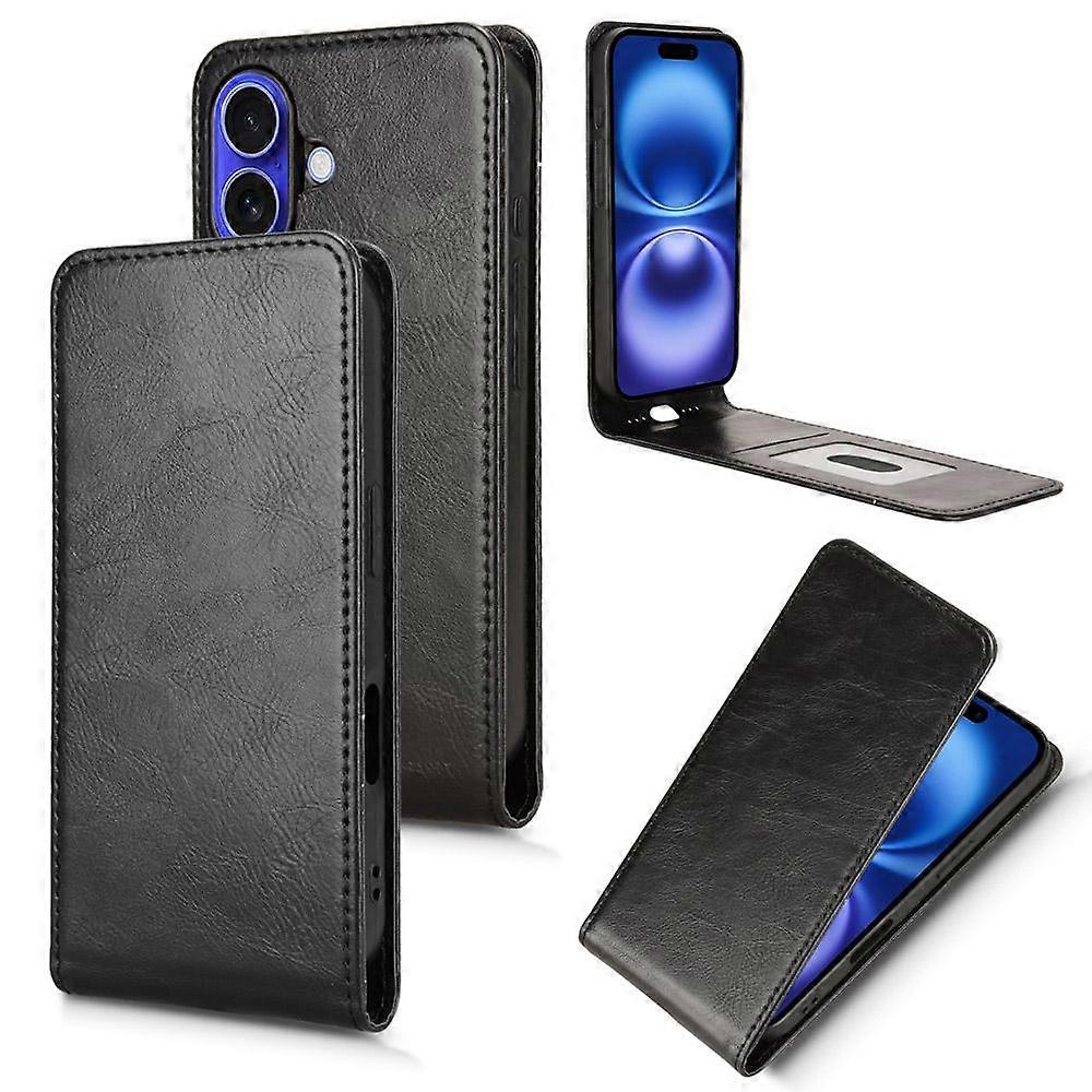 Coque de téléphone en cuir à rabat vertical magnétique