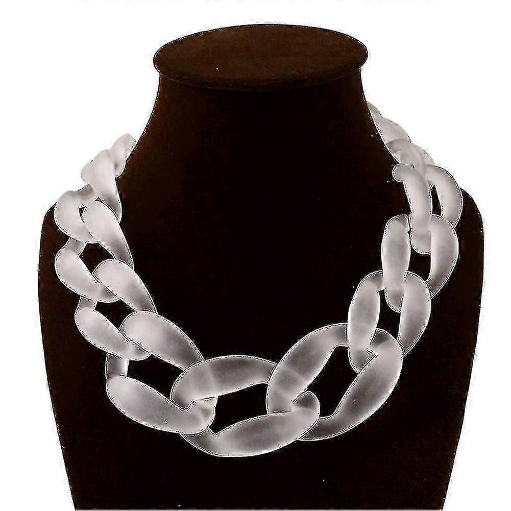 Acrylic Collar Chunky Choker Statement Bib Chain Necklace Pendants
