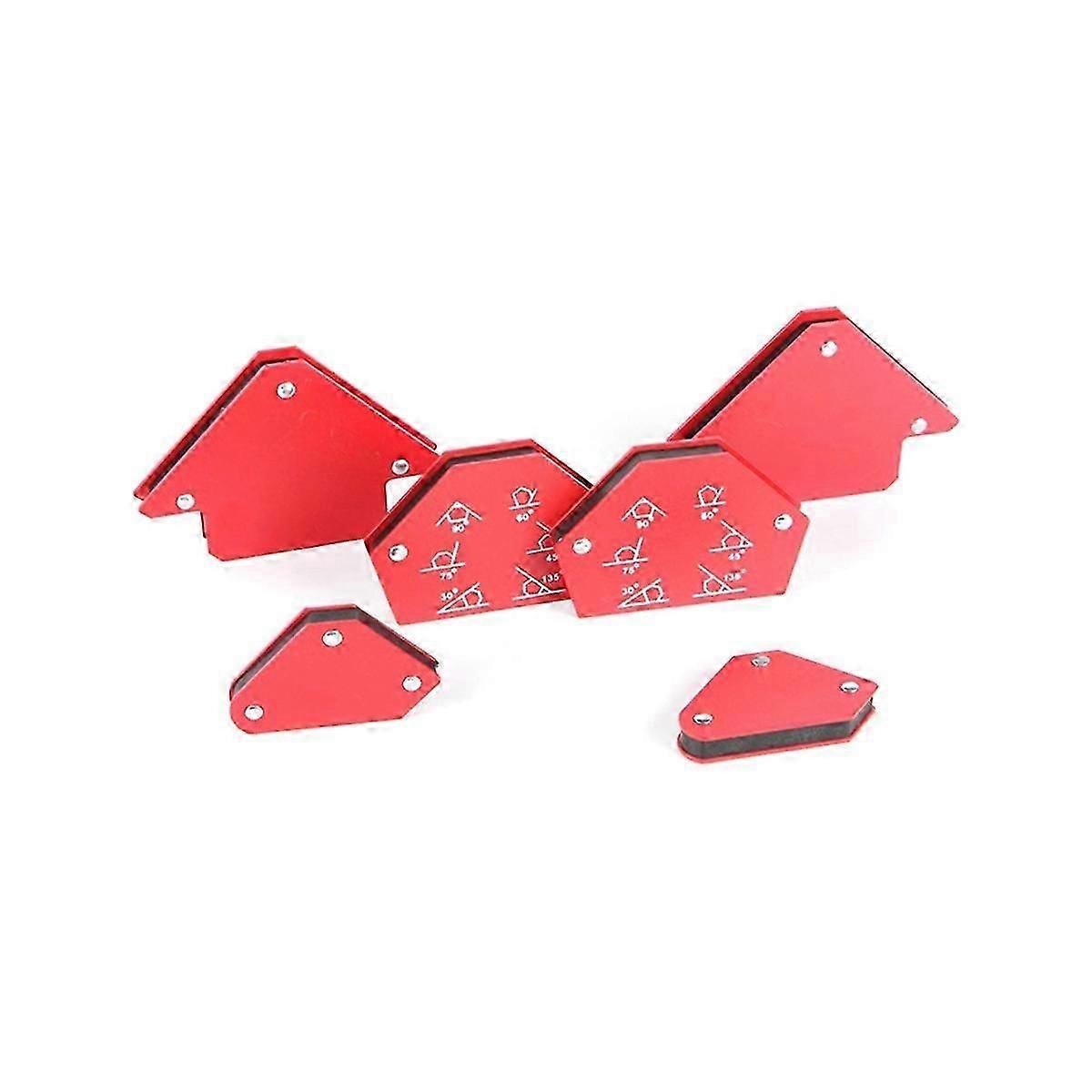 6Pcs Protractor Strong Magnetic Welding Positioner Magnetic Multi-Angle Welding Fixture Right-Angle