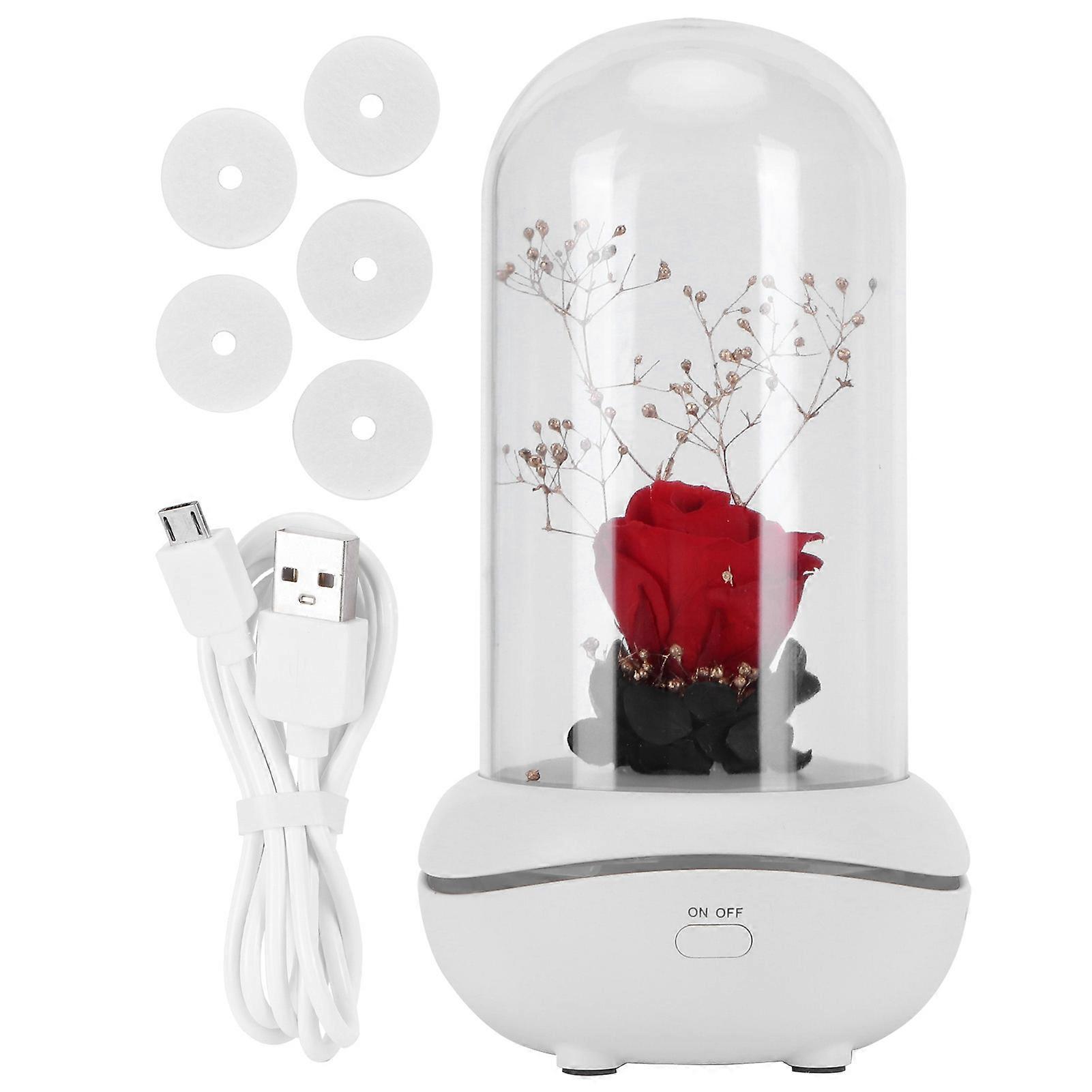 LED Fragrance Lamp with Essential Oil Aroma Diffuser for Bedroom, Desktop Decoration, Compact Size, Modern Design