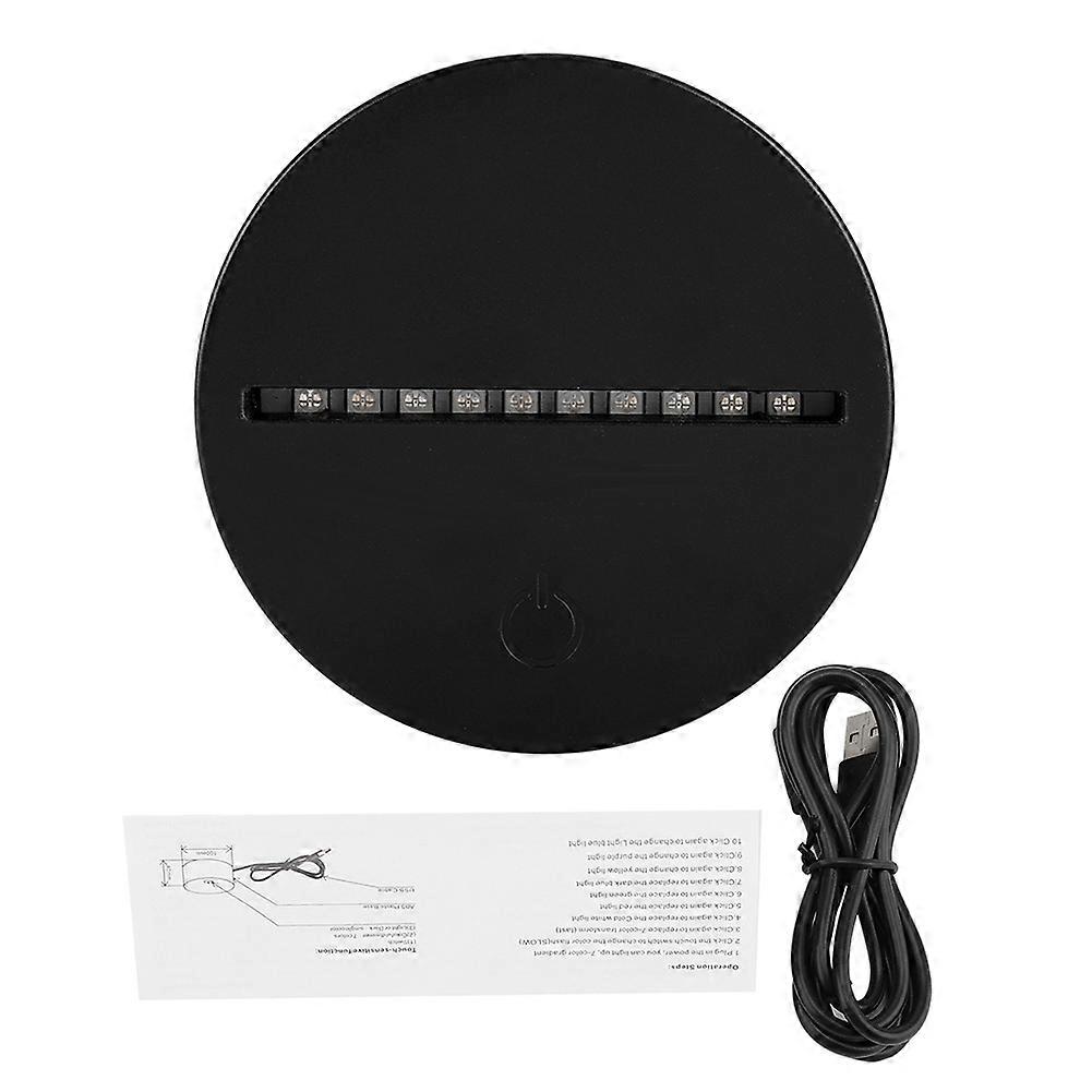 3W 5V USB 3D Night Light Touch Control LED