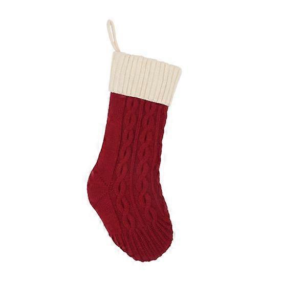 לסרוג גרב חג המולד שקית מתנה 18 אינץ' גדול סרוג חג המולד גרב תליית חג המולד