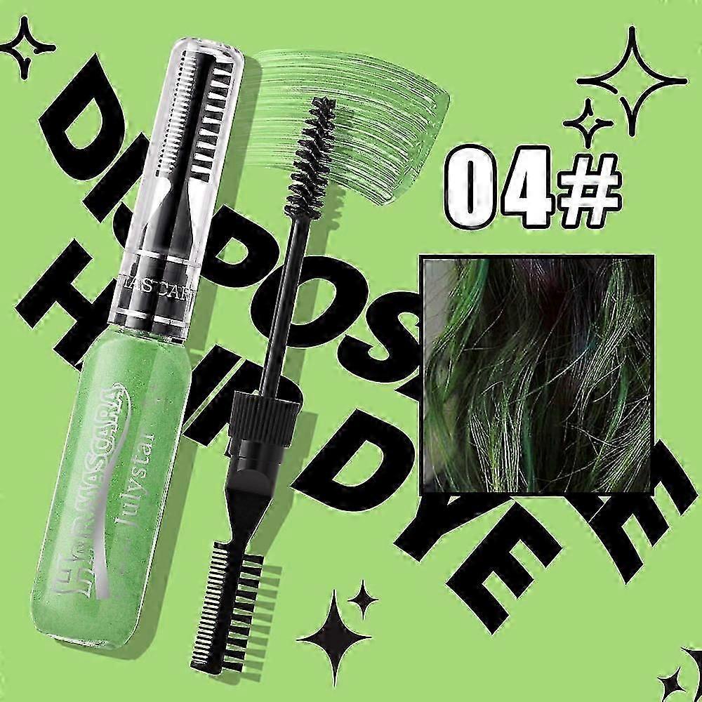 使い捨てのダブルヘアダイ、カラーハイライトダイ、多目的まつげと眉毛のヘアダイ、cosパーティーステージメイク染料コーム