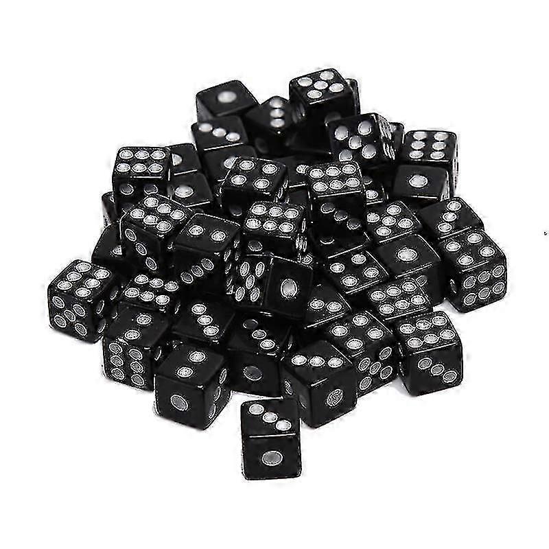 2025 50pcs Dices Gaming Dice Six Sided Dice Parties Board Game