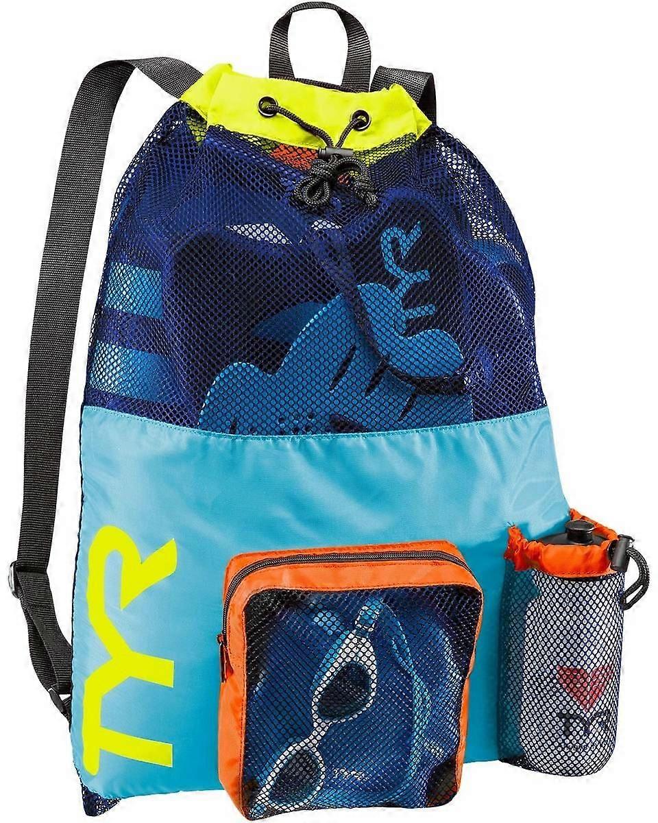 TYR Big Mesh Mummy Backpack - Blue/Yellow