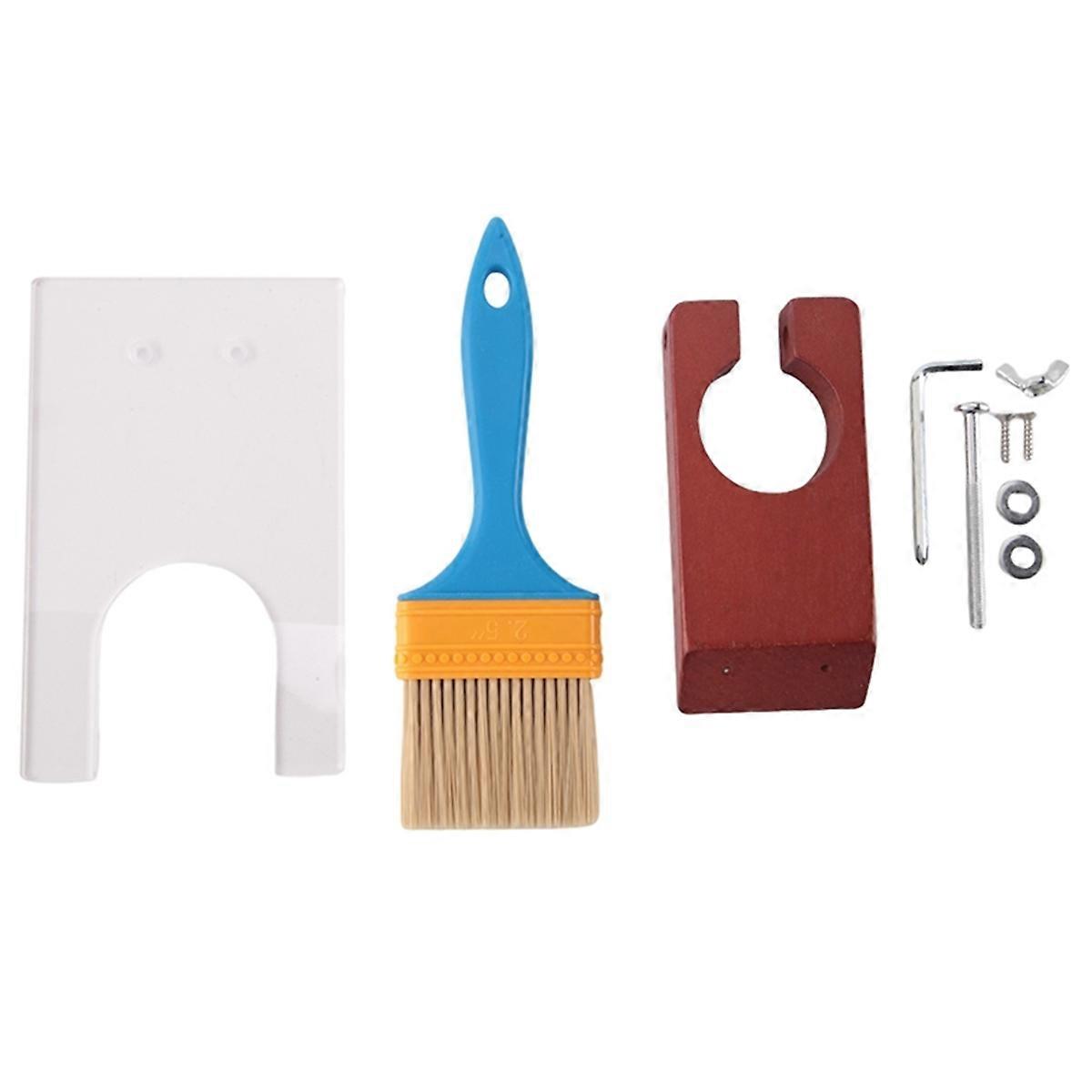 Shearing Guide for Carpet Trimmer with Brush Rug Tufting Holder Base