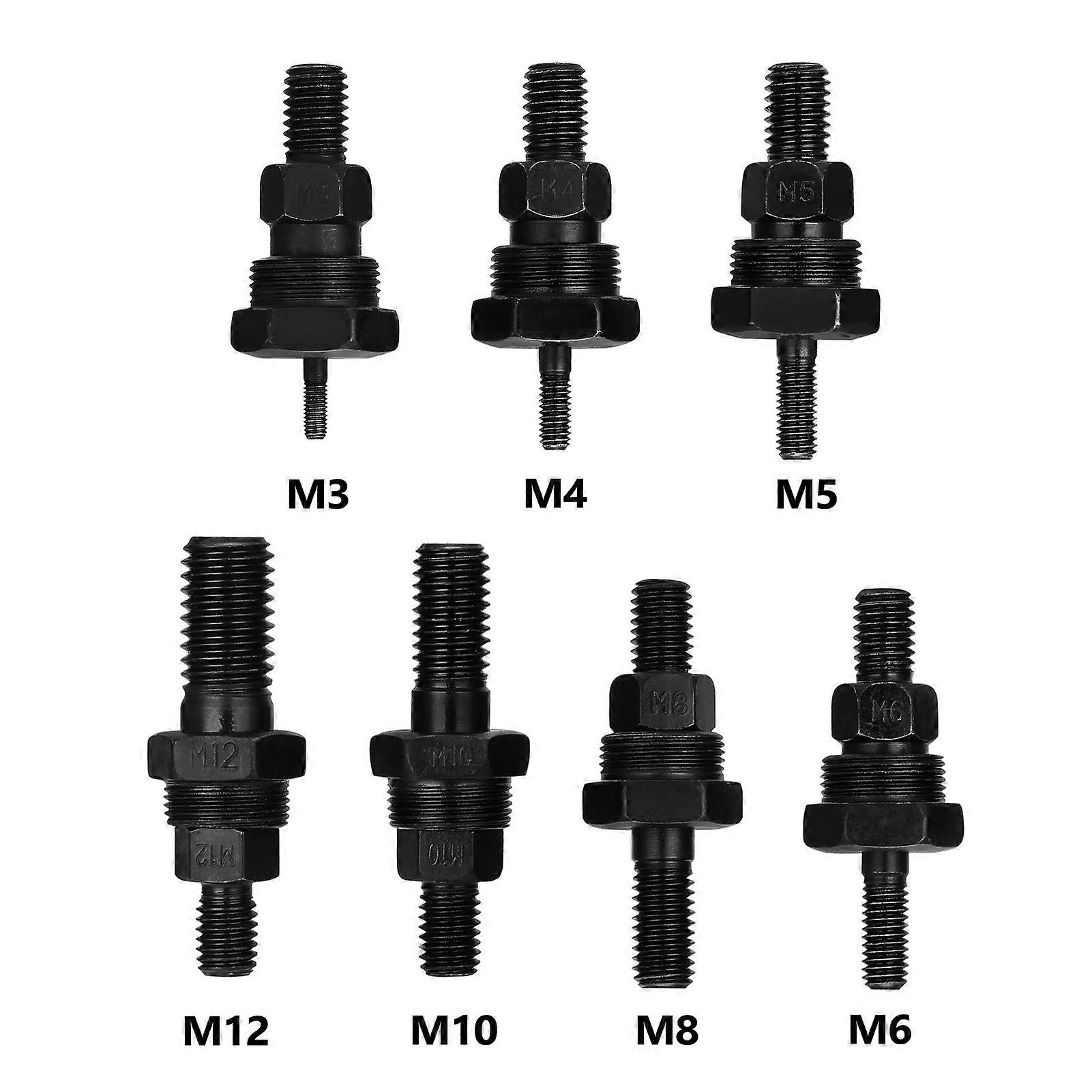 Machine Accessory Threaded Mandrel Rivet Nut Tool Adapter Pull Rod Riveter Replacement Riveting Heads
