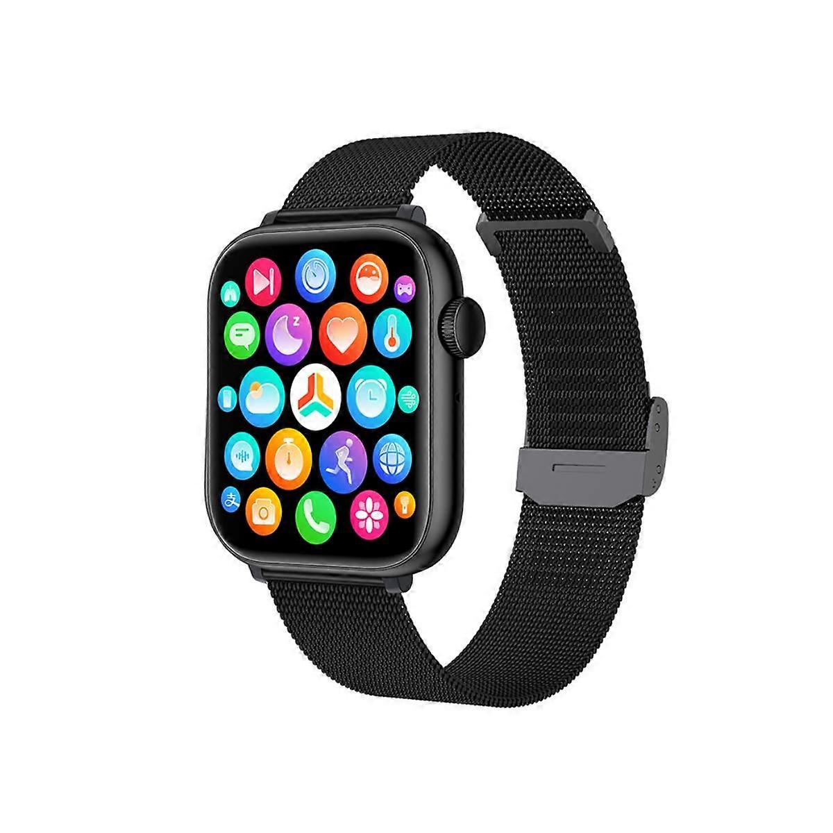 Connected Watch with 3 Straps Inspiria Model, Black