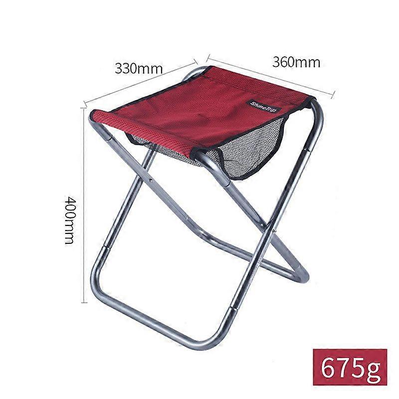 Mini Portable Outdoor Camping Folding Stool for Outdoors (Red*1PCS)