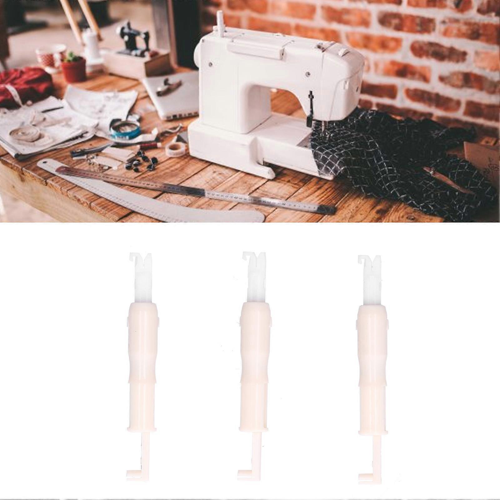 3pcs Automatic Plastic Needle Threaders for Household Sewing Machines