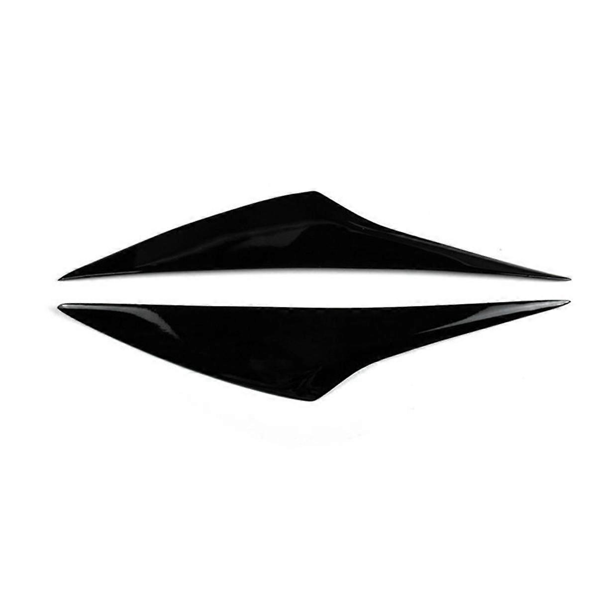 Car Front Headlight Eyebrow Cover Light Lamp Eyelid Eyebrow Trim