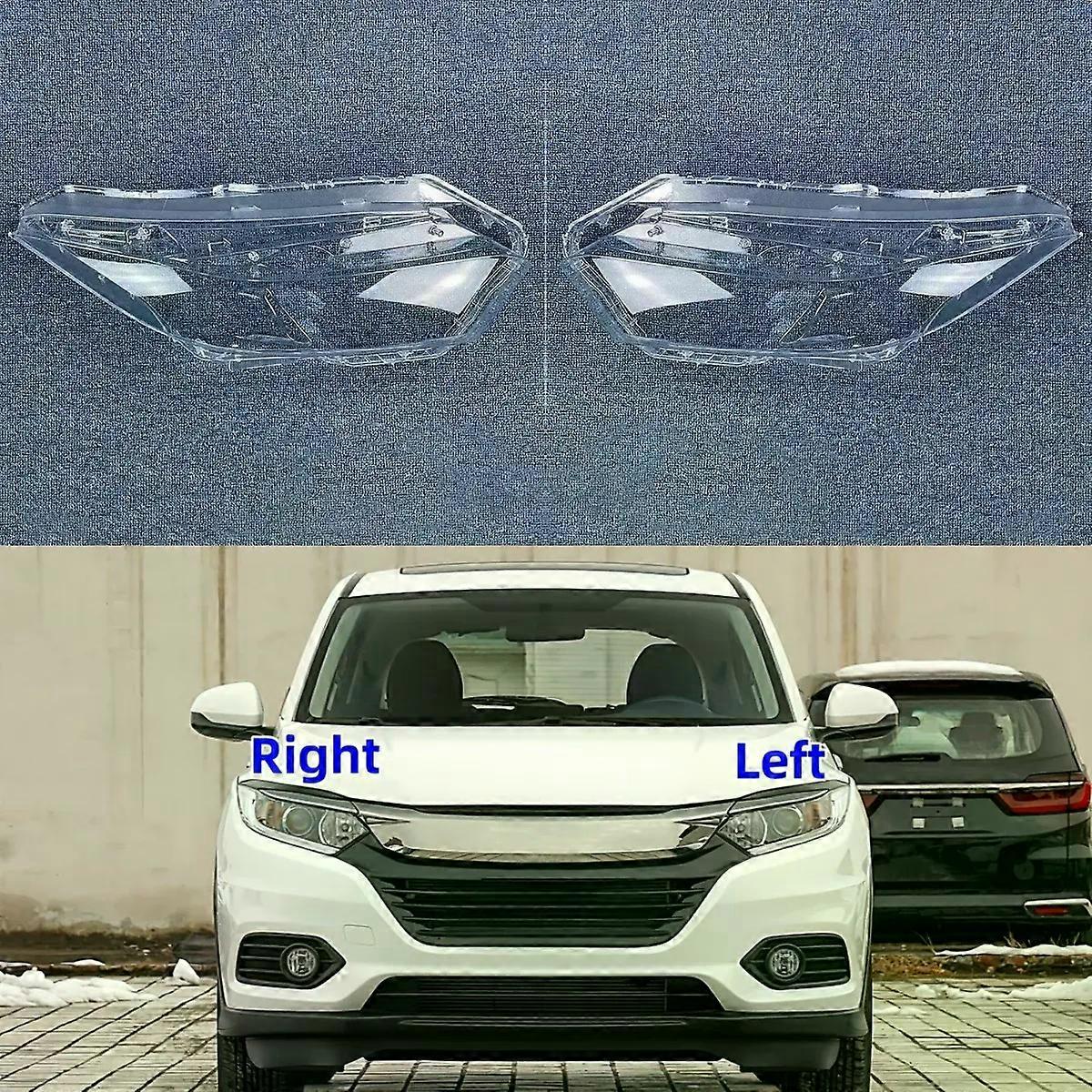 High qualityFor Honda Vezel 2019 2020 2021 2022 Halogen Headlight Shade Transparent Lamp Shell Headlamp Cover Lens Plexiglass