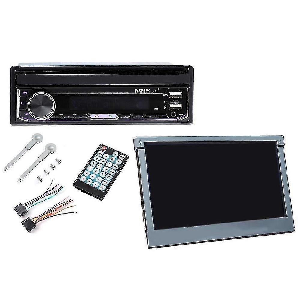 For 7 Inch Car Automatic Single Telescopic Mp5 Player Car Mobile Ph Tooth Interconnect