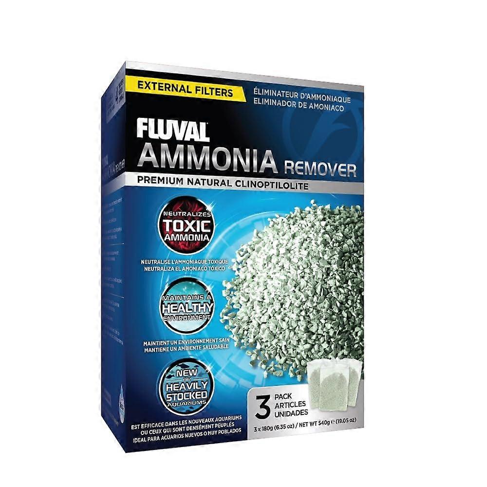 Chemical Filter for Ammonia Relief in Freshwater Aquariums, 3-Pack, Compatible with Standard Filter Systems