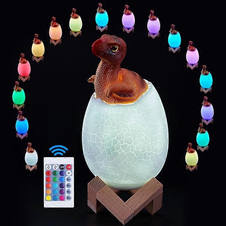 Stealing Egg Dragon Shape Creative Touch 3D Decorative Night Light, 16-color Patting Remote Control Version