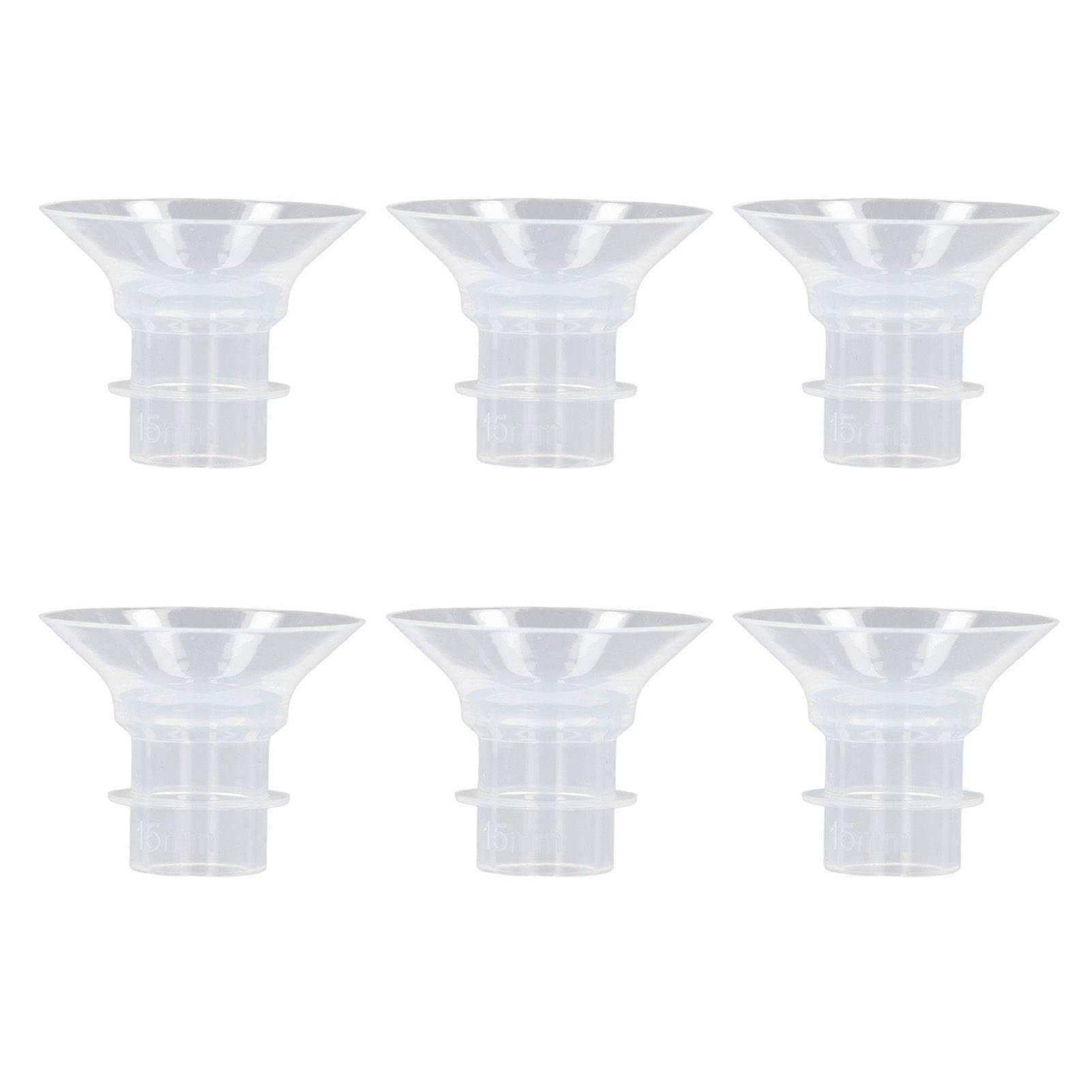 6pcs Wearable Flange Inserts Hands-Free Breast Pump Accessories