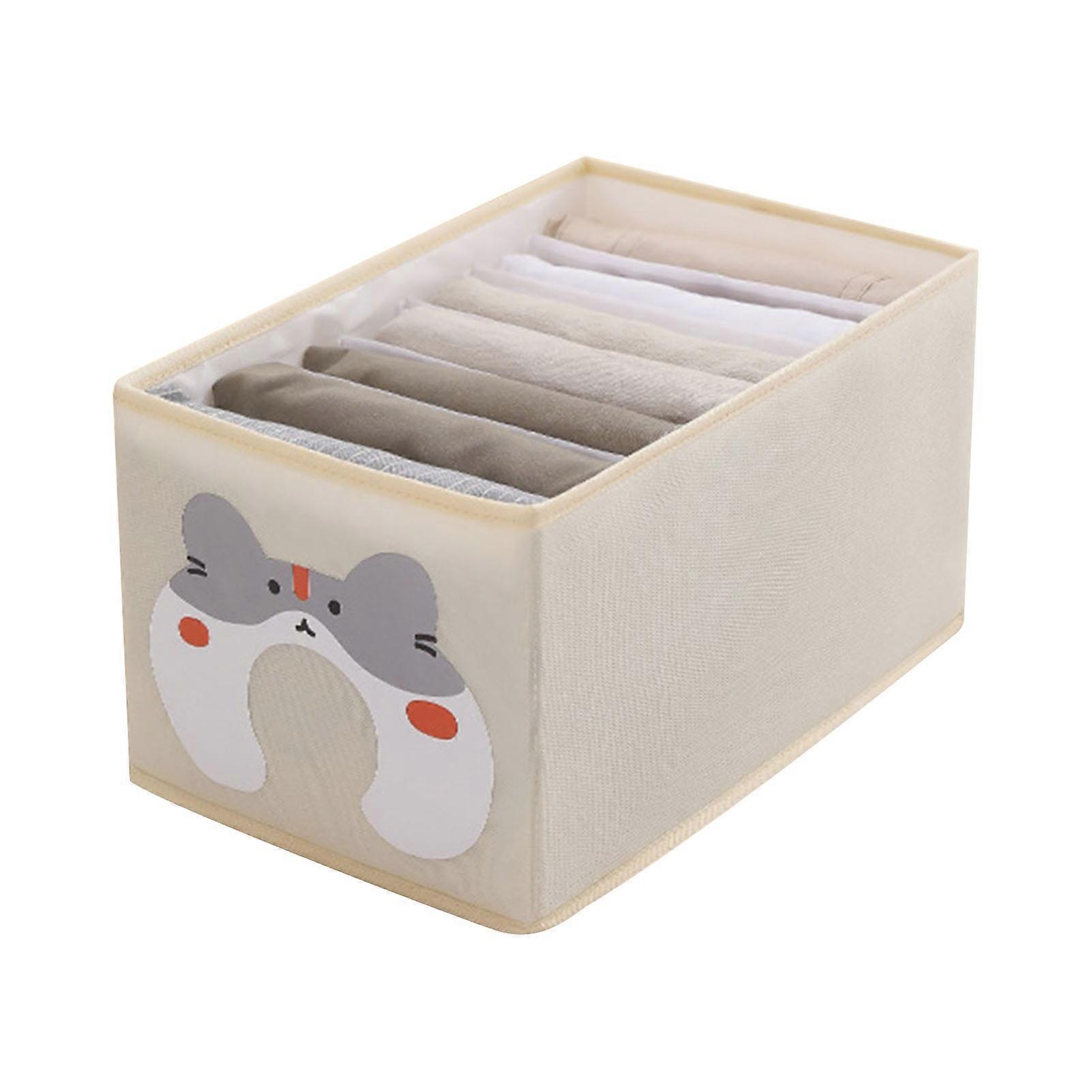 Clothing Compartment Organiser Foldable Stackable for Jeans Clothes Organization