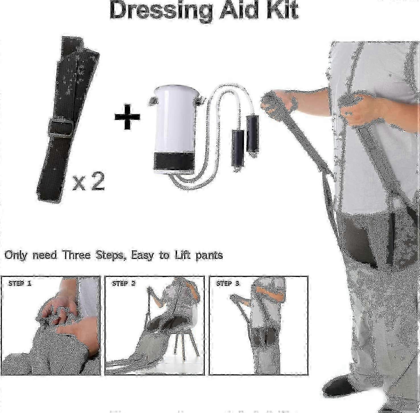 Εργαλείο βοήθειας κάλτσας και υποβοήθηση παντελονιών για τους ηλικιωμένους, απενεργοποιημένος, έγκυος, ολισθητής καλσόν διαβητικών με το λαβή αφρού 33 ίντσας puller σχοινιών