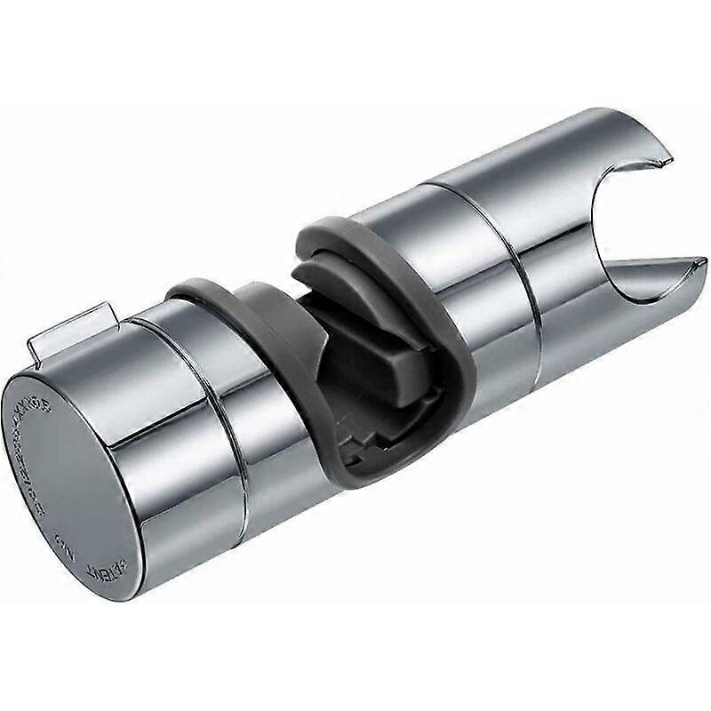 Replaceable Handheld Shower Holder, Shower Head Holder, 20-25MM Adjustable Diameter, Chrome Plated ABS (Silver)