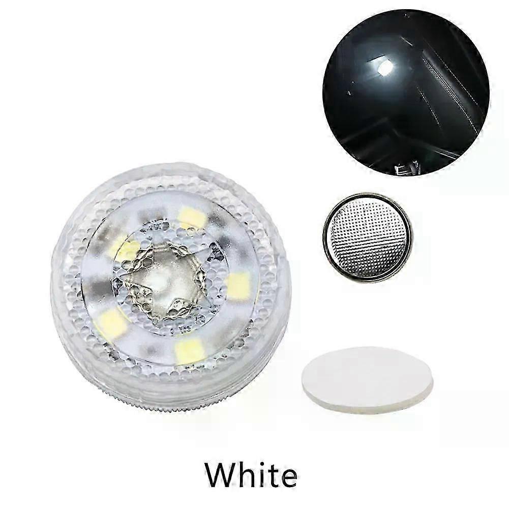 1pcs Car Mini Interior Touch Switch Light Blue/Pink/White 5V For Storage/armrest Boxes/doors Interior Touch Switch Light 5LED