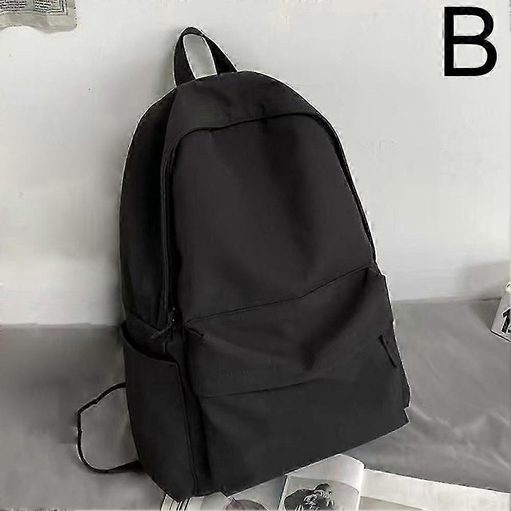 Backpack for Student Versatile Ins Sol id Color Backpack Large Capacity Backpac