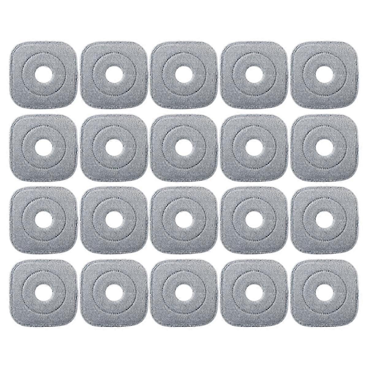 20Pcs Washable Mop Cloth for Mop Squeeze Mop Automatic Separation Rotating Cleaning Floors Mop Pads Cloth