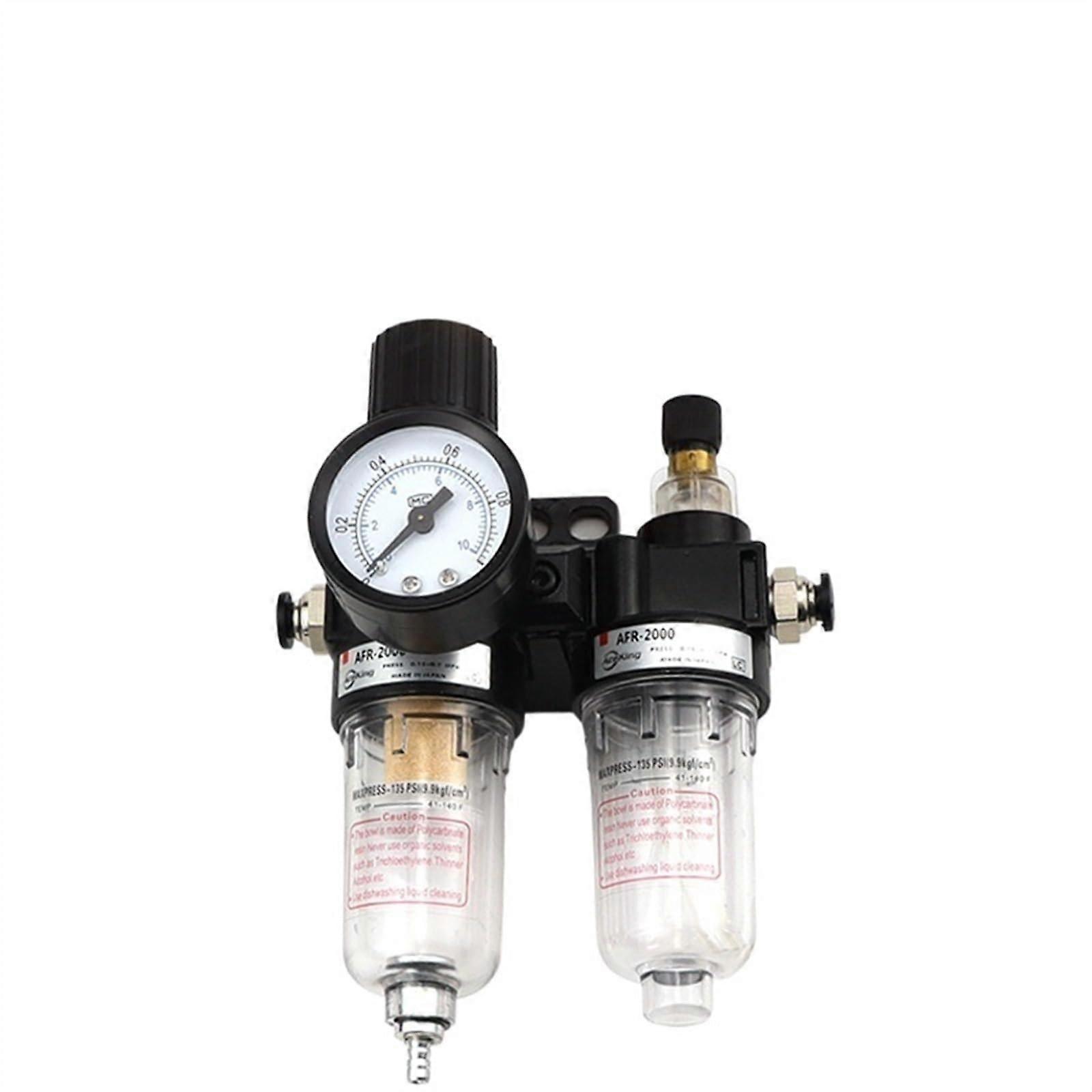 AFC2000 air Processor AFR2000AL2000 Dual air Oil Water Separator Copper Filter Element air and Compression Filter(6MM Fittings)