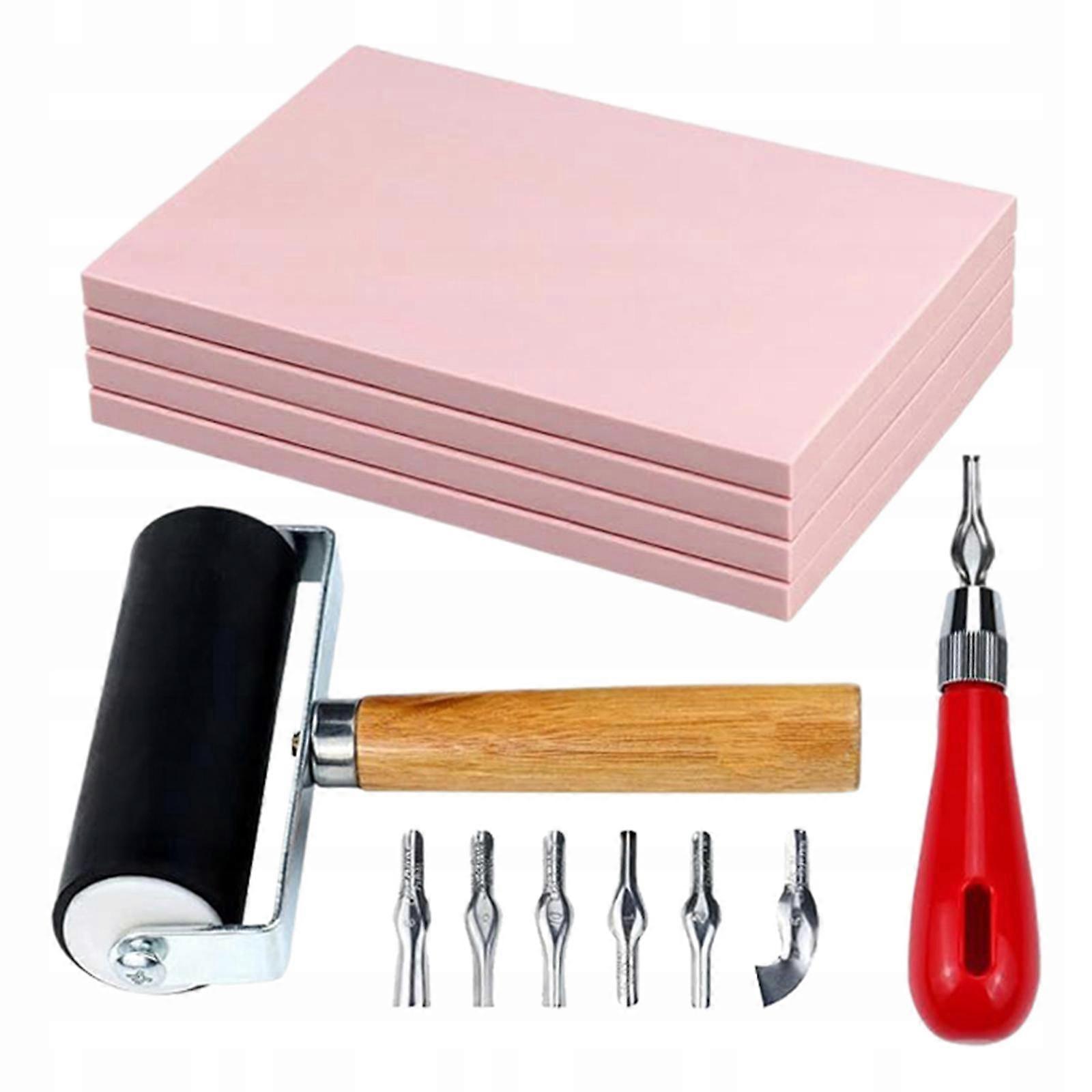 Stamp Making Kit Linoleum Cutter Rubber Block Stamp Without Knife