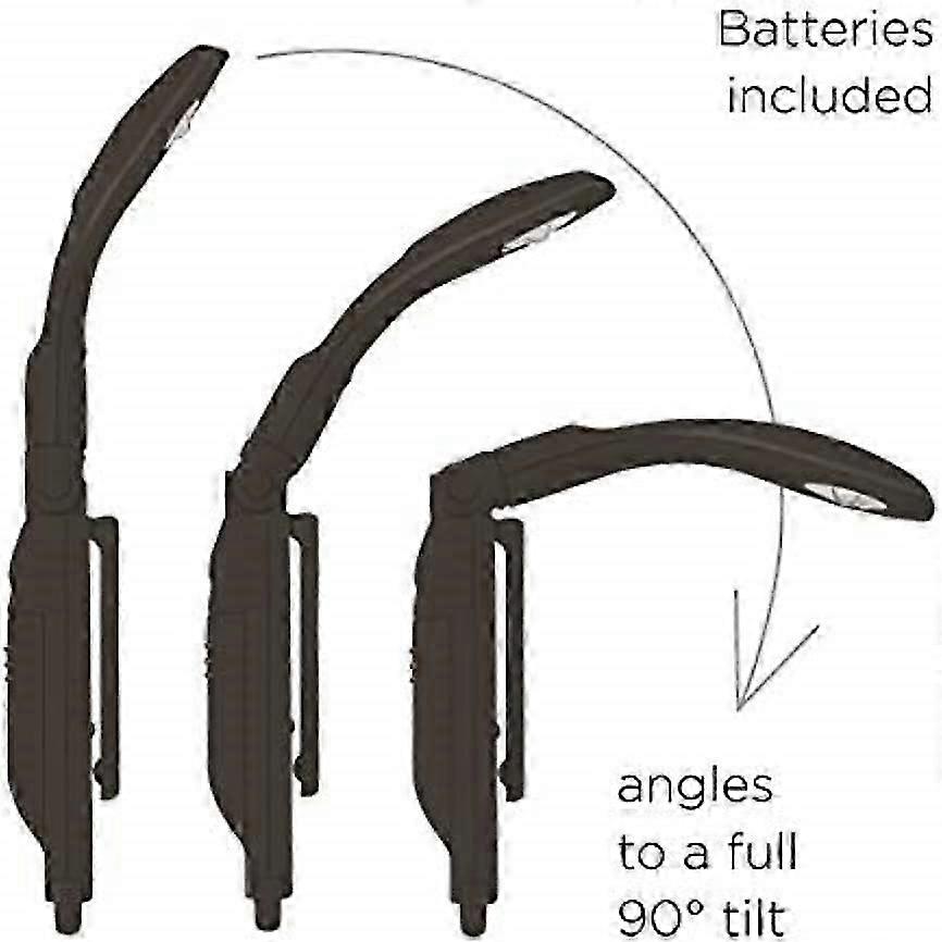 Really Tiny Book Light  Compact Reading Lights for Books in Bed   A Great Book Lamp with Batteries Included Black