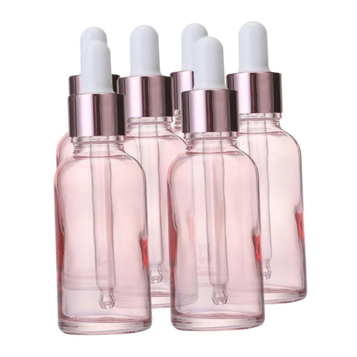 6pcs Essential Oil Sample Bottles Mini Glass Dropper Bottles 5ml Portable Travel Containers for Essential Oils