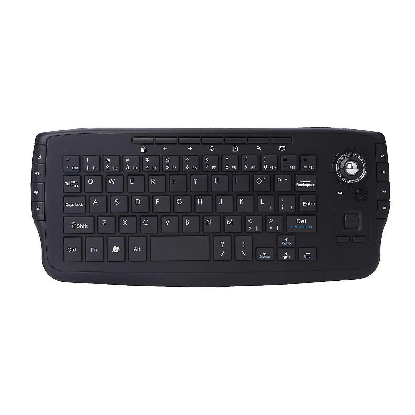 2.4Ghz Clavier sans fil Trackball 1200dpi Air Mouse Clavier Home Cinémas Clavier Multimédia Set Top Box Clavier